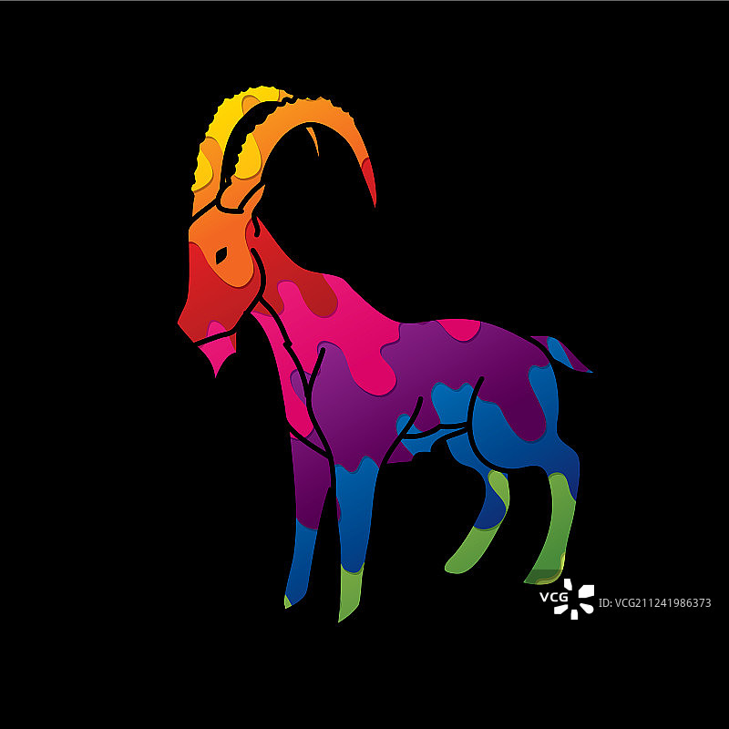 北山羊图形图片素材