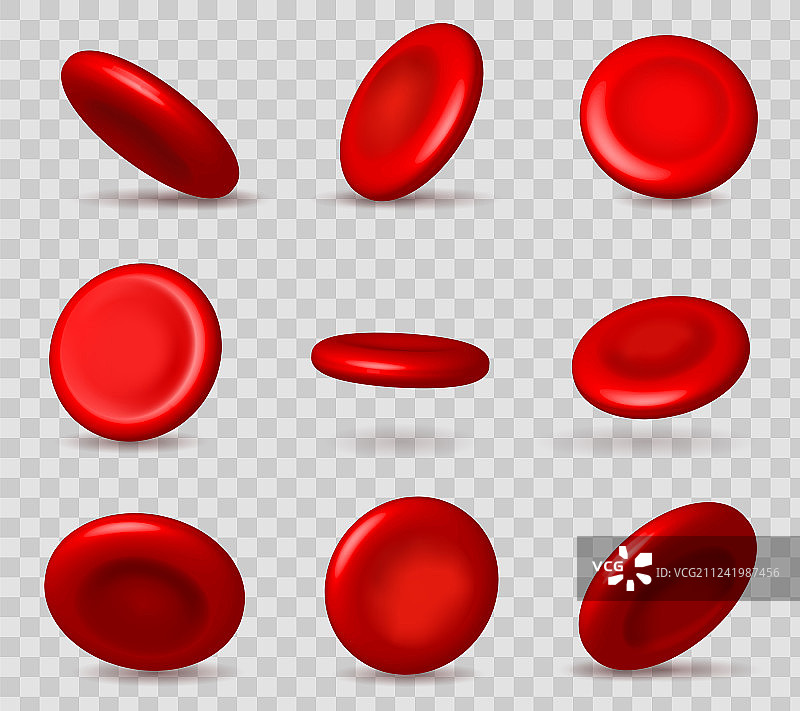 创意红色血细胞图片素材