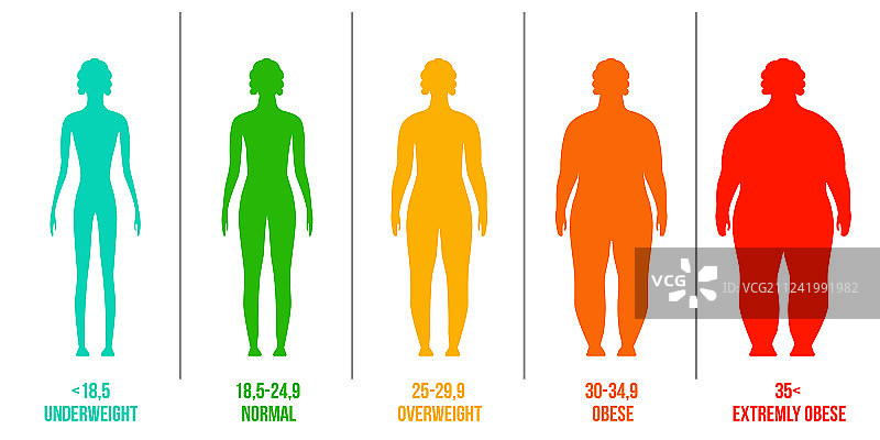 创意BMI身体质量指数图片素材