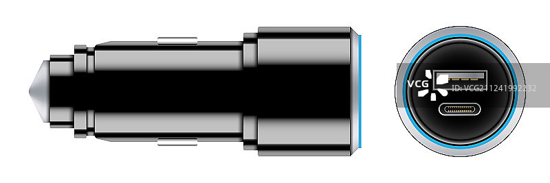 创意车载USB充电器图片素材