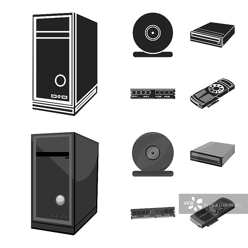 系统单元内存卡及其他设备图片素材