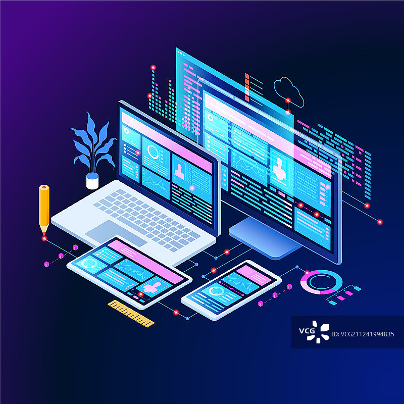 跨平台概念banner图片素材