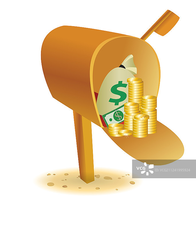 邮箱中发送的黄金图片素材