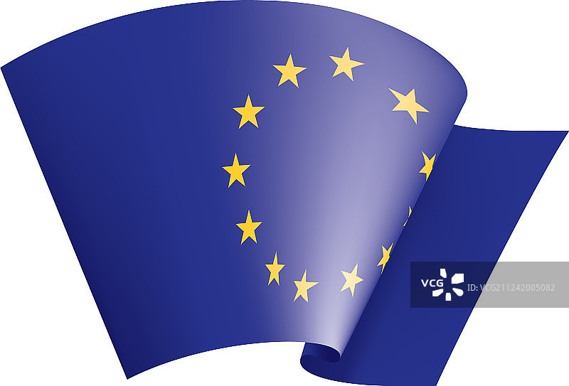 欧盟旗帜上图片素材