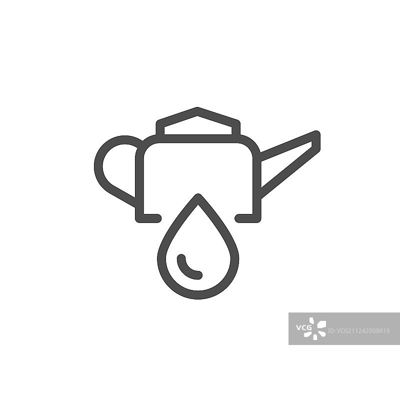 油壶线性图标图片素材