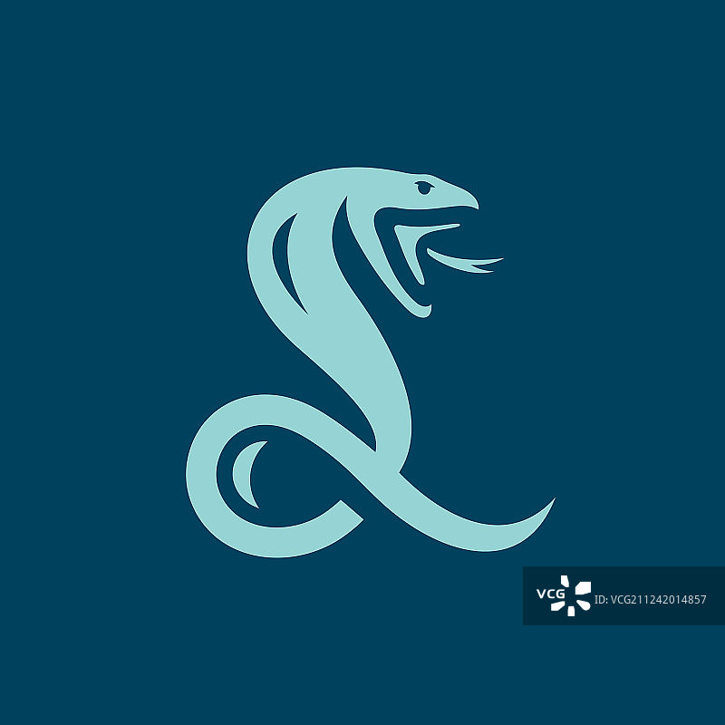 字母L的蛇形标志图片素材
