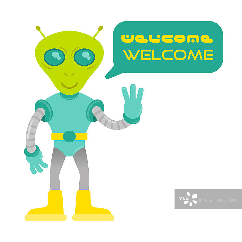 外星人友谊图片素材