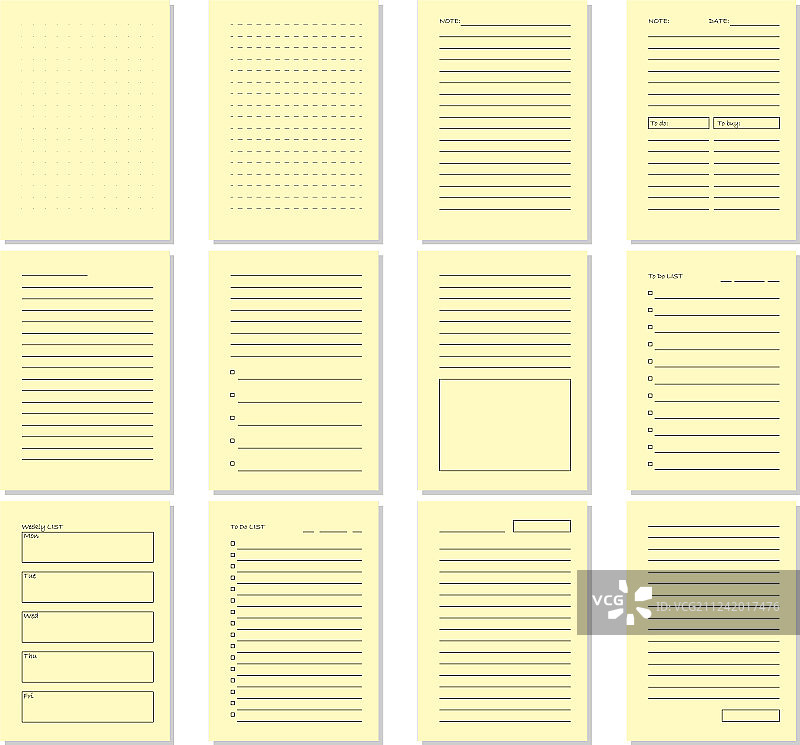 米色空白笔记本页面模板图片素材