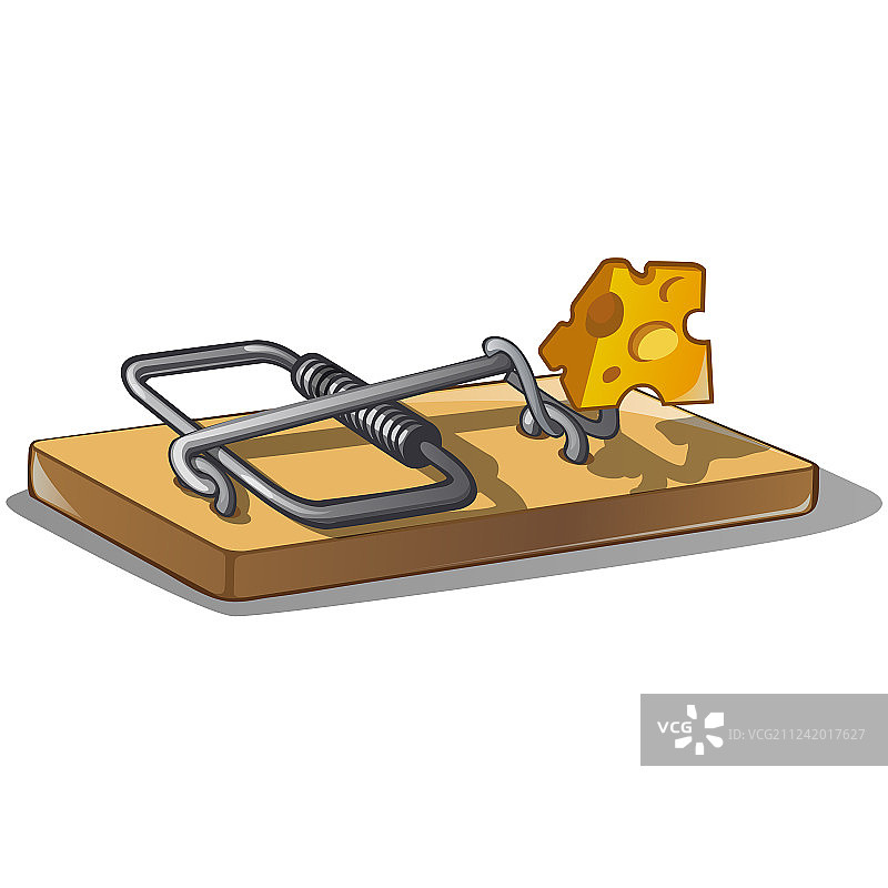 捕鼠器里的免费奶酪图片素材