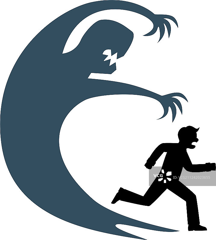 人们被恐惧所困扰图片素材