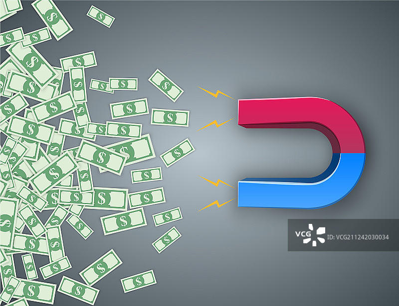 逼真的磁铁图标商业信息图图片素材