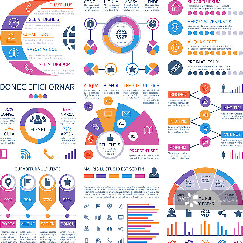 金融投资图表信息图表模板图片素材