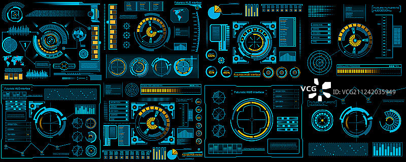 抬头显示器界面创意设计图片素材