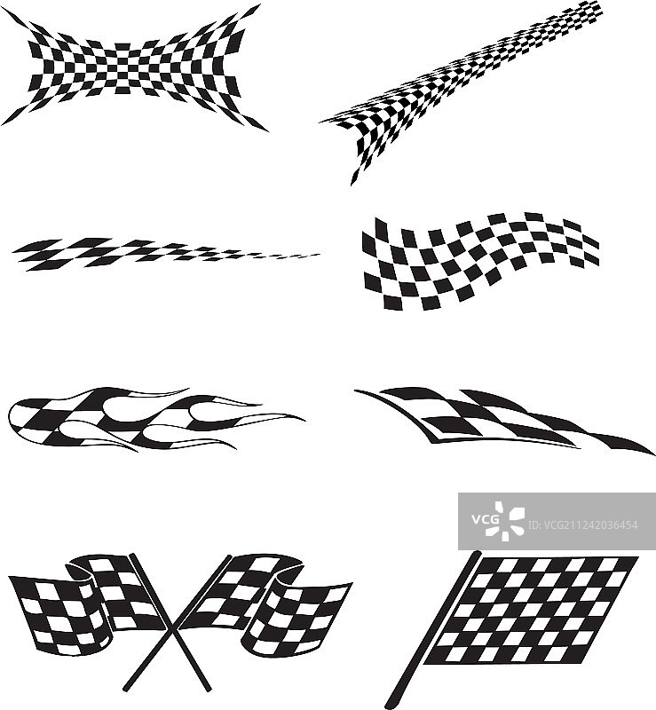 方格赛车旗帜飞溅效果图片素材