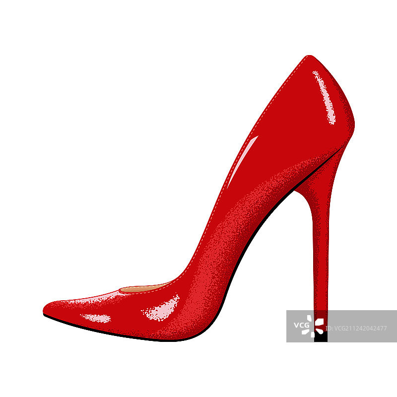 红色女士高跟鞋图片素材