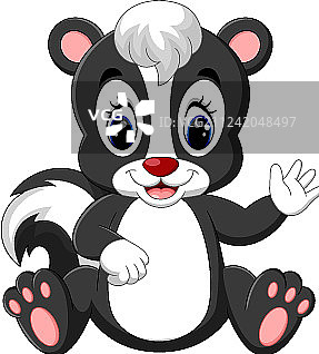 卡通小臭鼬宝宝图片素材