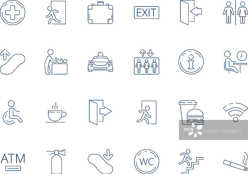 导航符号：餐厅公共象形图图片素材