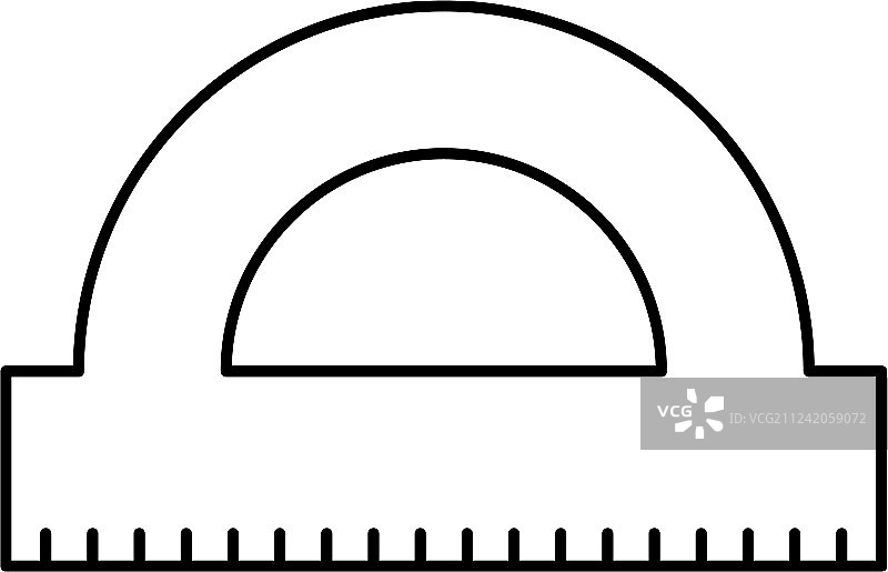 量角器规则隔离图标图片素材