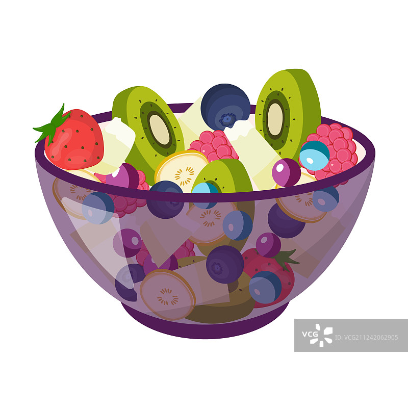 什锦水果沙拉图片素材