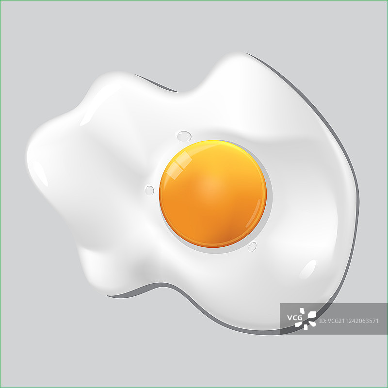 逼真的独立煎蛋图片素材