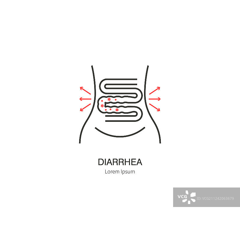 肠胃胀气图片素材