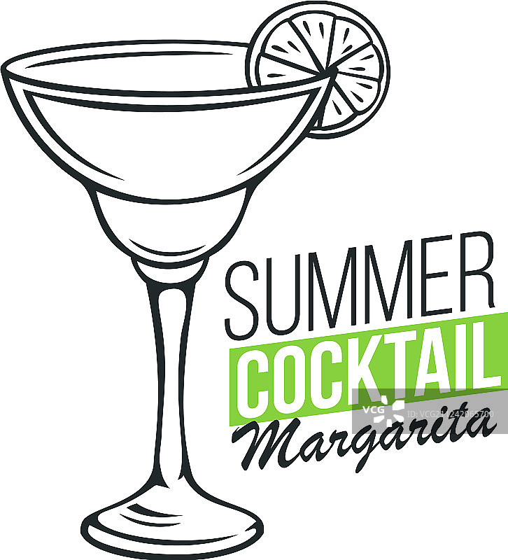 一杯玛格丽特鸡尾酒图片素材