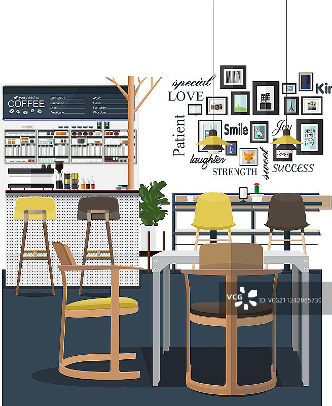 咖啡店设计艺术图片素材