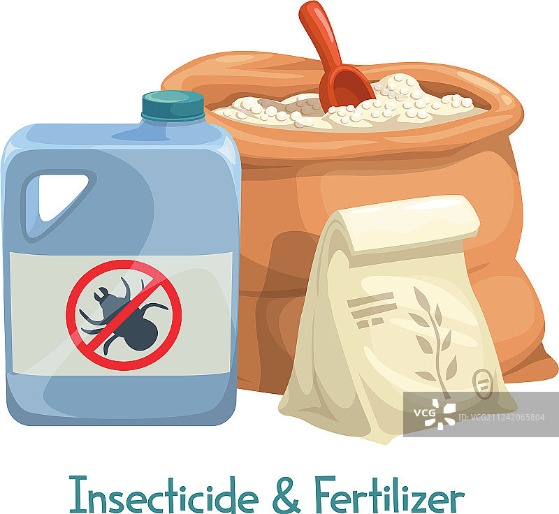 杀虫剂和肥料图标图片素材