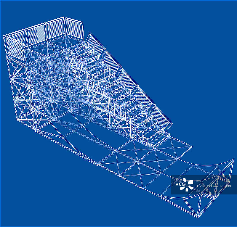 斜坡概念轮廓图片素材