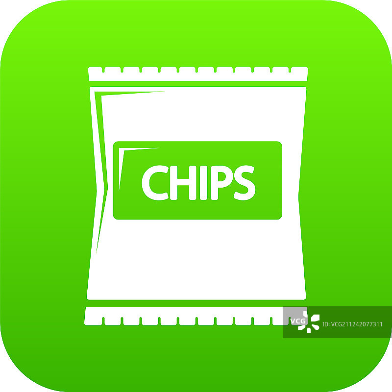 绿色玉米片图标图片素材