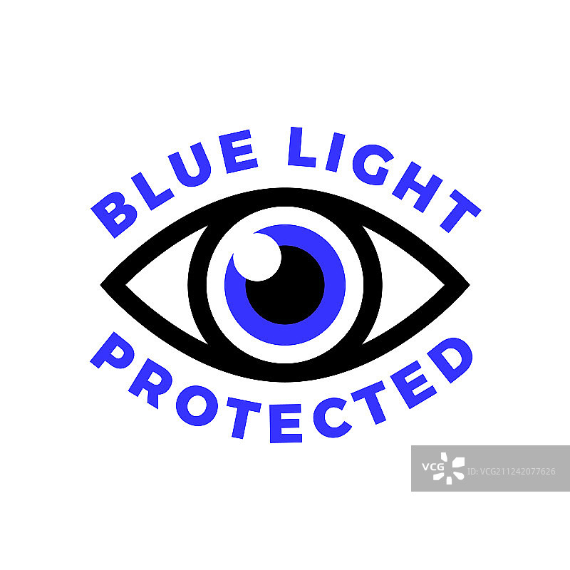 蓝光防护眼睛符号图片素材