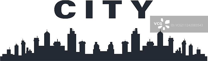 扁平风格城市天际线图片素材