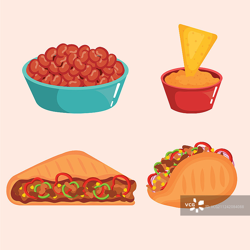 美味墨西哥美食图标图片素材