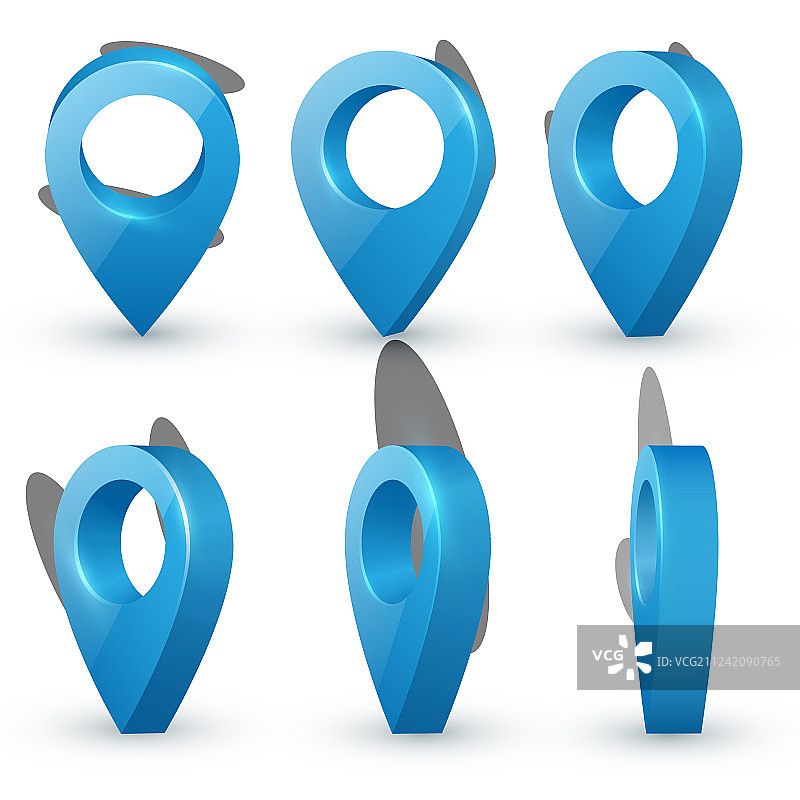 地图指针合集图片素材