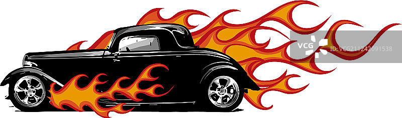 复古改装车库图片素材