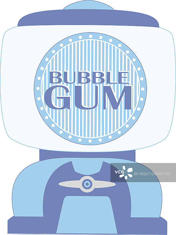 蓝色泡泡糖机图片素材