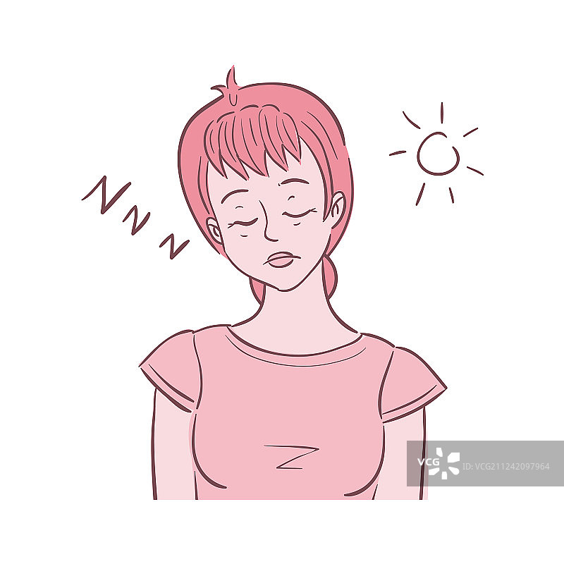 女人睡眠状态图片素材