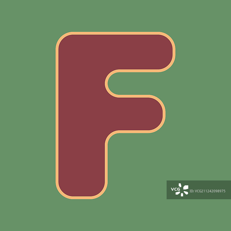 字母F标志设计模板元素图片素材