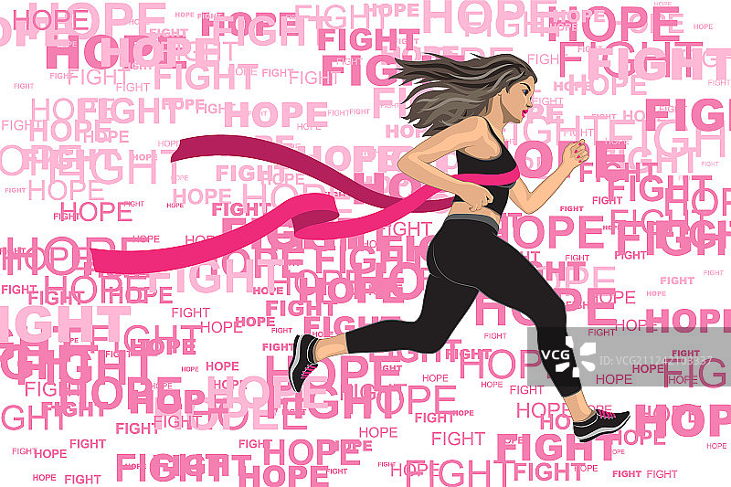 跑步的获胜女人图片素材