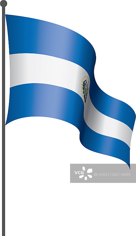 萨尔瓦多国旗上有白色图片素材