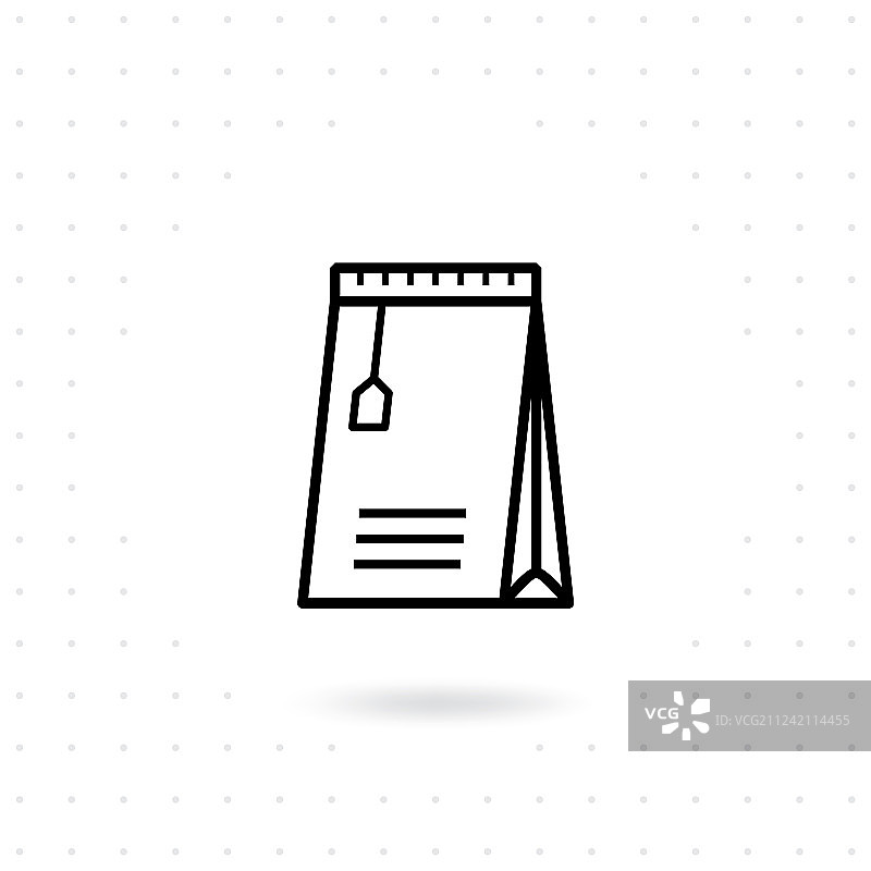 细长纸袋图标图片素材
