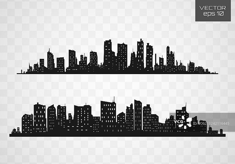扁平风格城市天际线图片素材