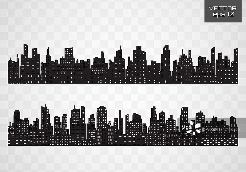 扁平风格城市天际线图片素材