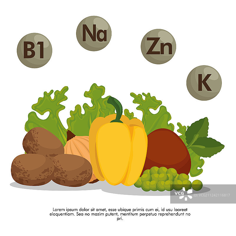 具有营养成分的健康食品图片素材