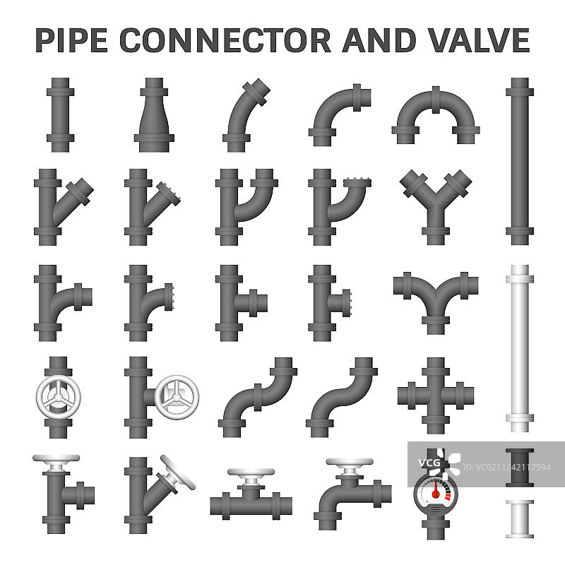 管道连接器图标图片素材