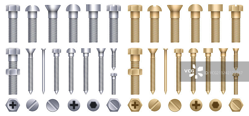 创意黄铜螺栓设计图片素材