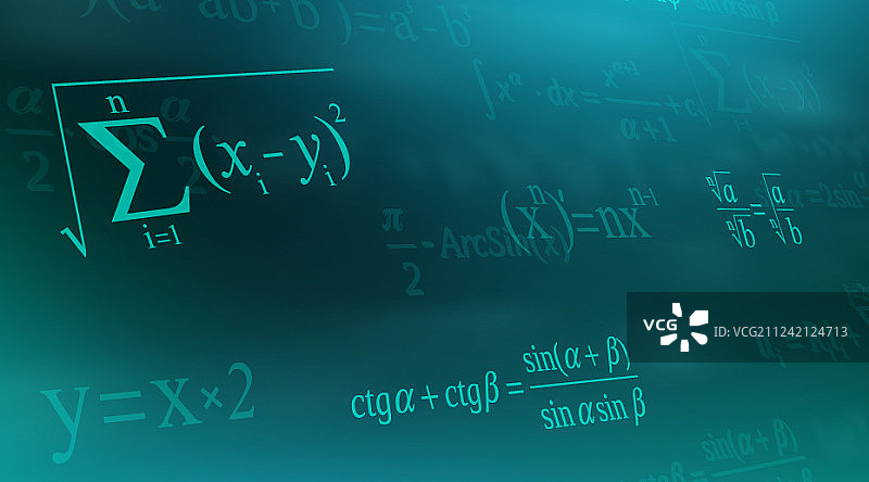 创意数学方程式图片素材