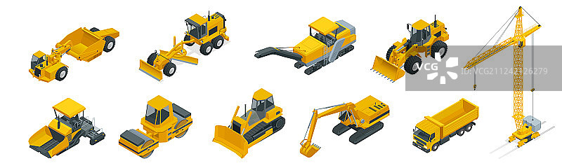 2.5D建筑设备图标集图片素材