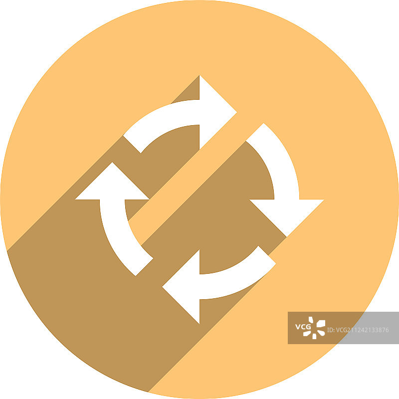 箭头旋转圆形标志图标图片素材