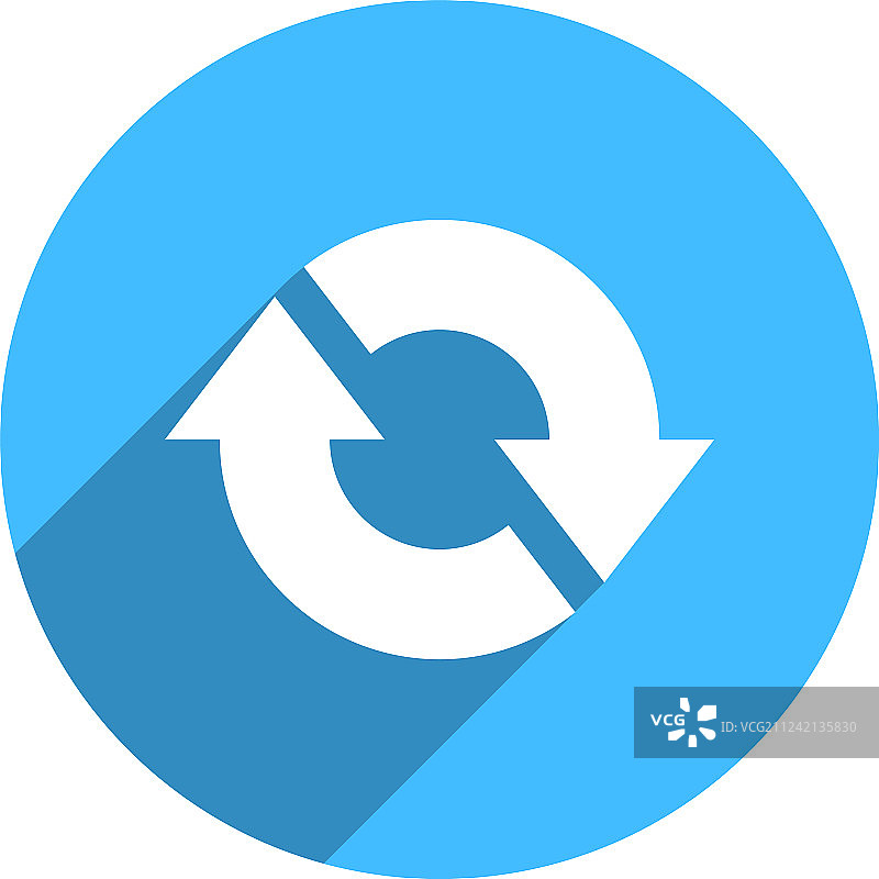 刷新图标圆形箭头标志按钮图片素材
